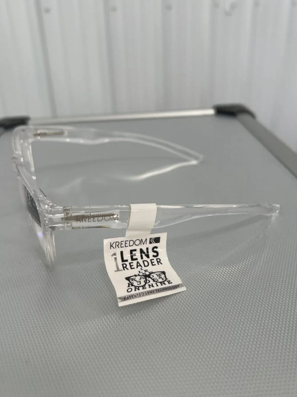 Kreedom Paisley 1 Lens Reader Glasses Patented Lens Technology Clear Frame NEW
